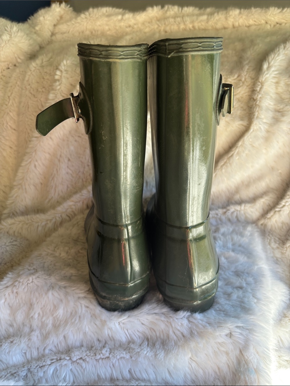 Green Shortie Women’s Hunter Rain Boots - Picture 3 of 7